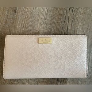 Kate Space Cream Button-Close Wallet